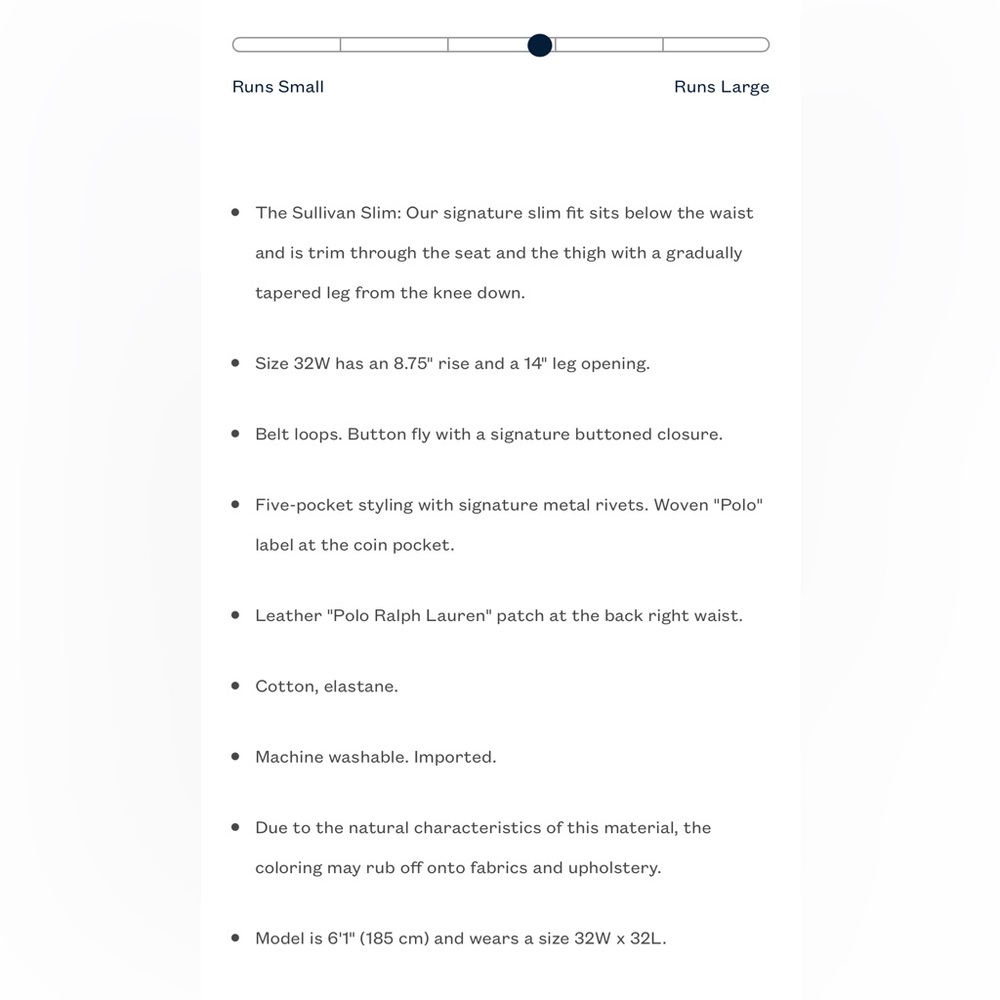 NWT Polo Ralph Lauren Sullivan Slim Stretch Jean in RL Gift Box - Picture 10 of 10